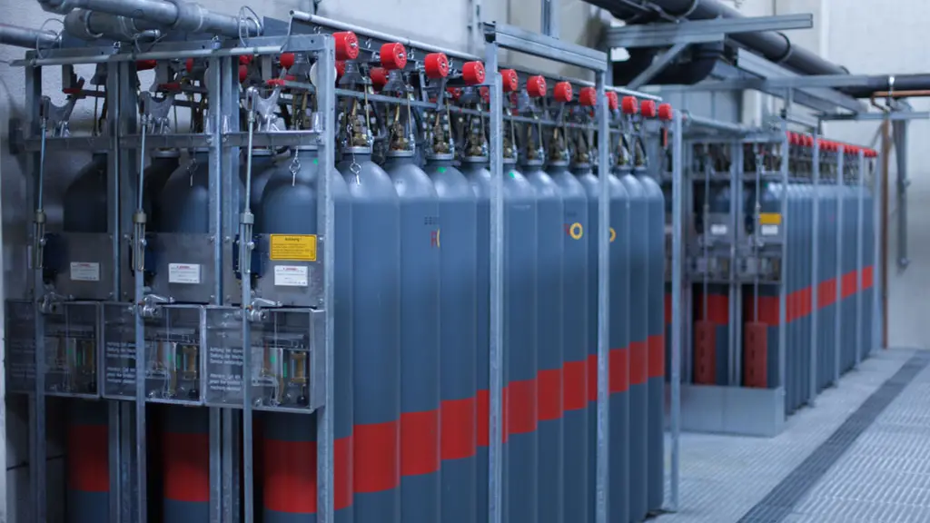 Sistema de extinción por gas del centro de datos
